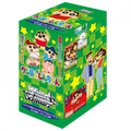 Collector booster box featuring colorful Shin-chan crayon artwork and sealed card pack display