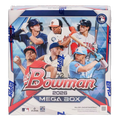 Stacked hobby boxes of 2026 baseball trading cards with vibrant primedexi™ foil accents on the packaging