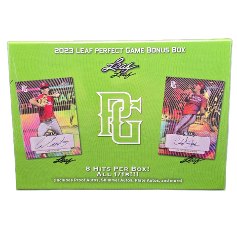 2023 Leaf Perfect Game Baseball Bonus Box