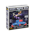 Sealed 2025 baseball trading card mega box in shrink wrap with bold Crusade logo on front