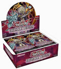 Stack of Legendary Duelists: Rage of Ra 1st Edition booster box packs fanned on a white background